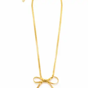 Golden Bow Knot Necklace