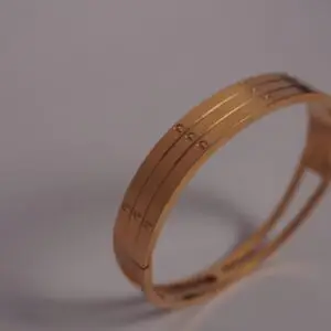 Luxury Screw Motif Gold Kada