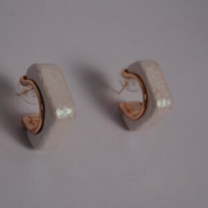 Luxe Ivory Hoop Earring